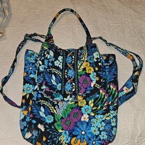 VERA BRADLEY MIDNIGHT BLUES CONVERTIBLE BACKPACK